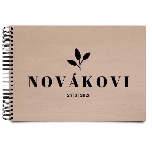 Dřevěné svatební album SALMA