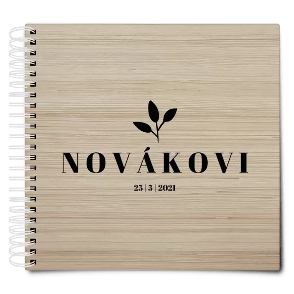 Dřevěné svatební album SALMA