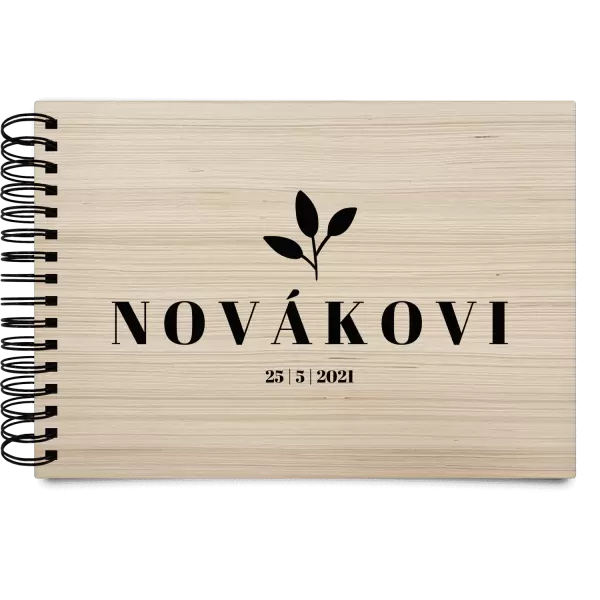 Dřevěné svatební album SALMA