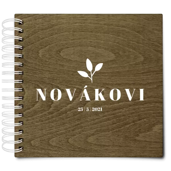 Dřevěné svatební album SALMA