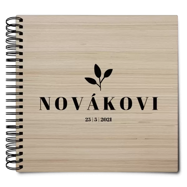 Dřevěné svatební album SALMA