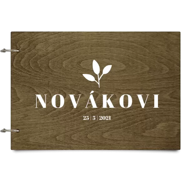 Dřevěné svatební album SALMA