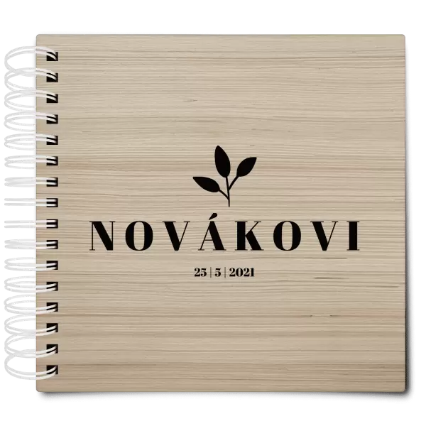 Dřevěné svatební album SALMA