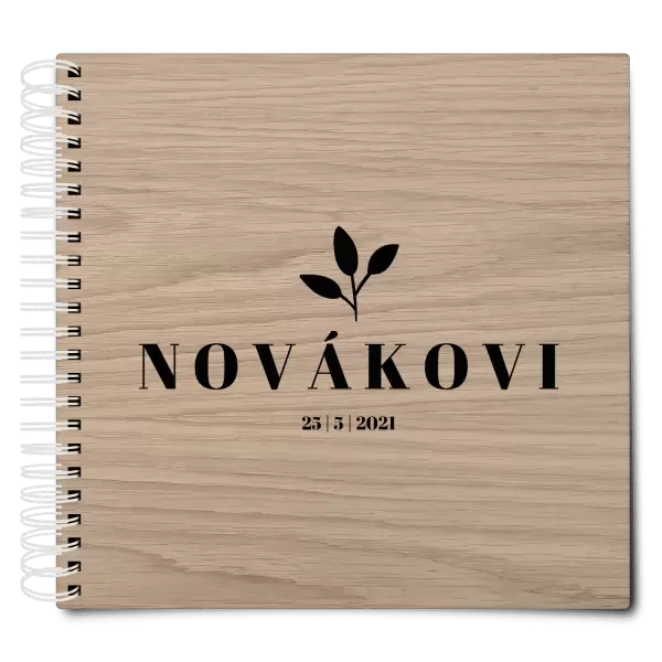 Dřevěné svatební album SALMA