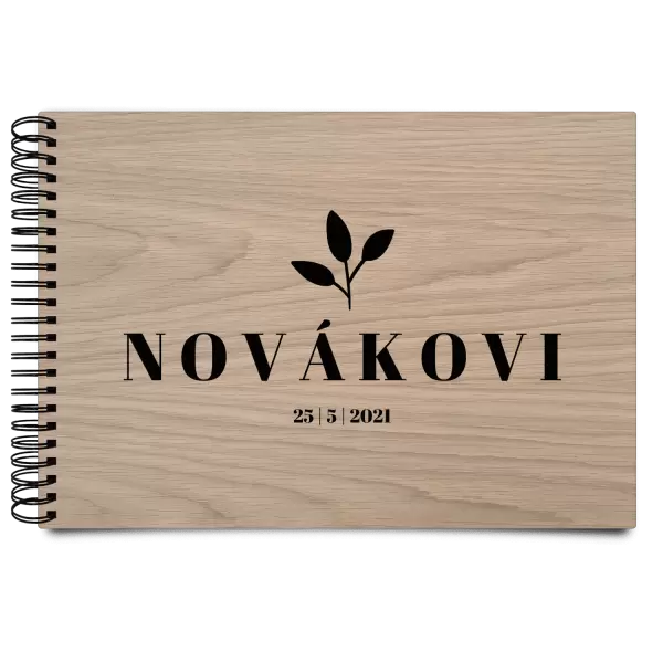 Dřevěné svatební album SALMA