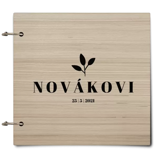 Dřevěné svatební album SALMA