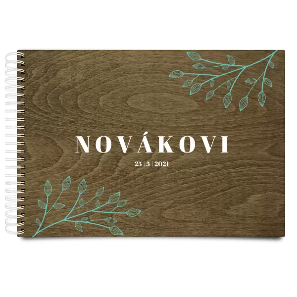 Dřevěné svatební album TARA