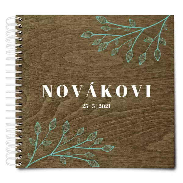 Dřevěné svatební album TARA