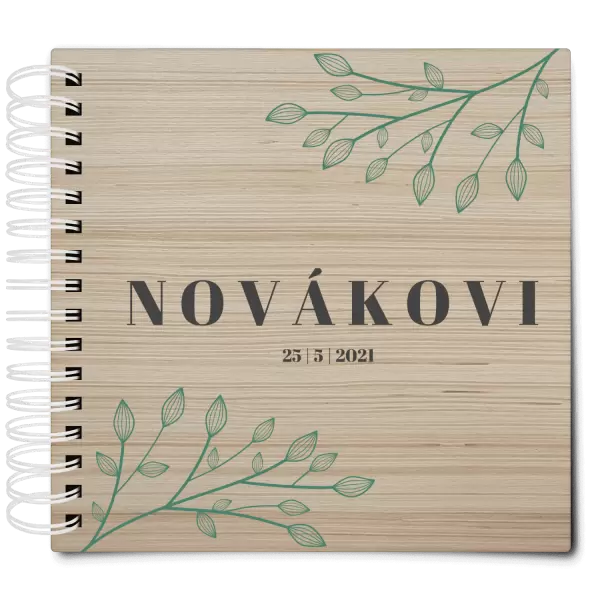 Dřevěné svatební album TARA