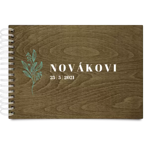 Dřevěné svatební album ULA