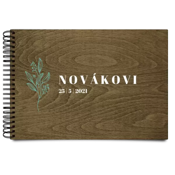 Dřevěné svatební album ULA
