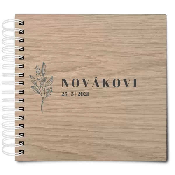 Dřevěné svatební album ULA