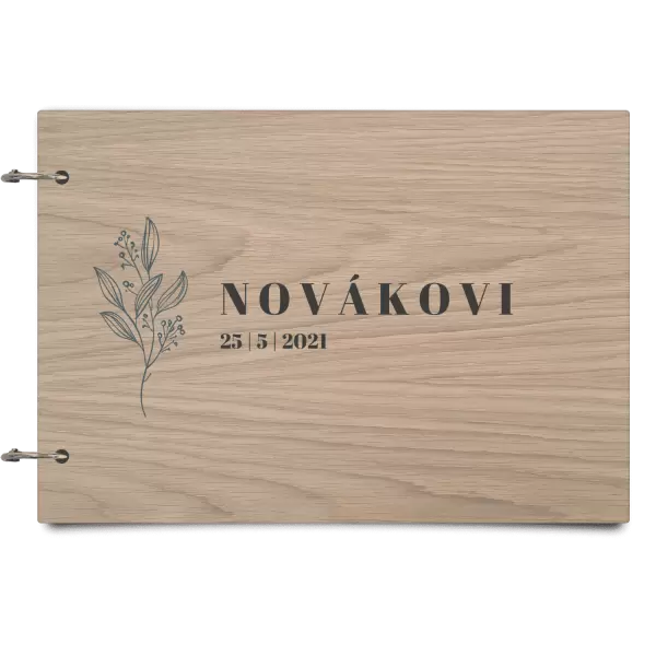 Dřevěné svatební album ULA
