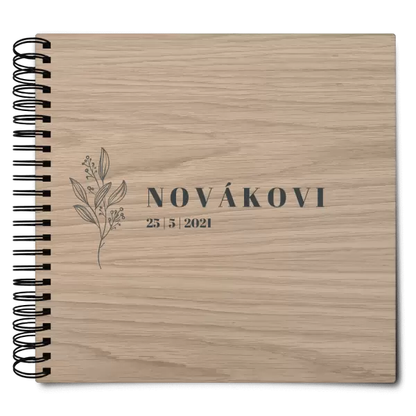 Dřevěné svatební album ULA
