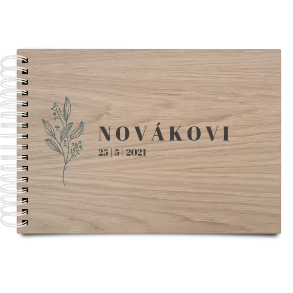 Dřevěné svatební album ULA