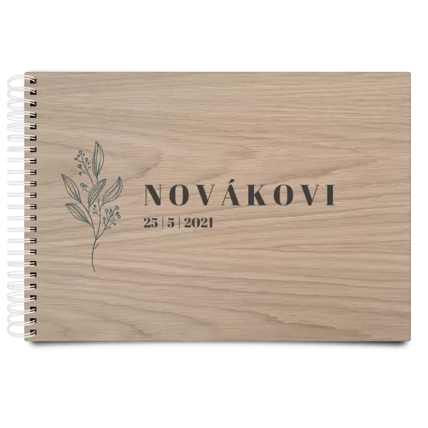 Dřevěné svatební album ULA
