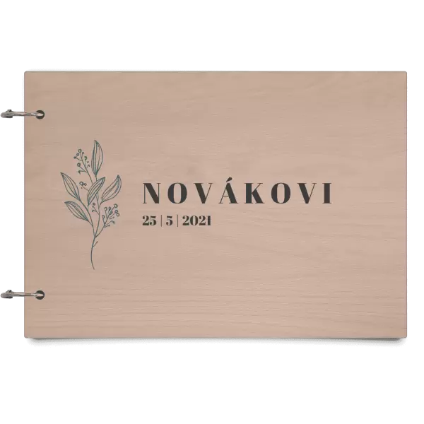Dřevěné svatební album ULA