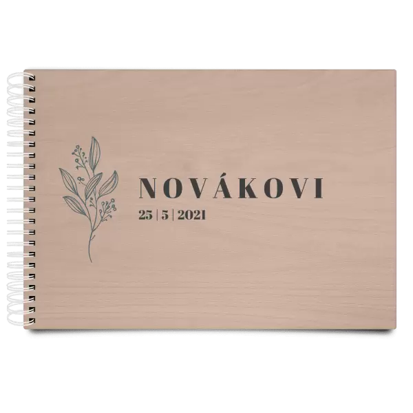 Dřevěné svatební album ULA