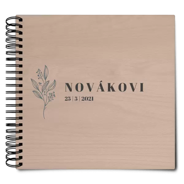 Dřevěné svatební album ULA
