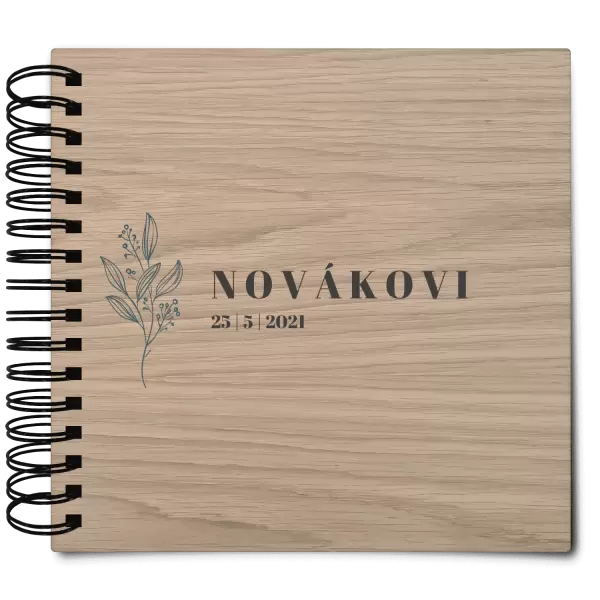 Dřevěné svatební album ULA