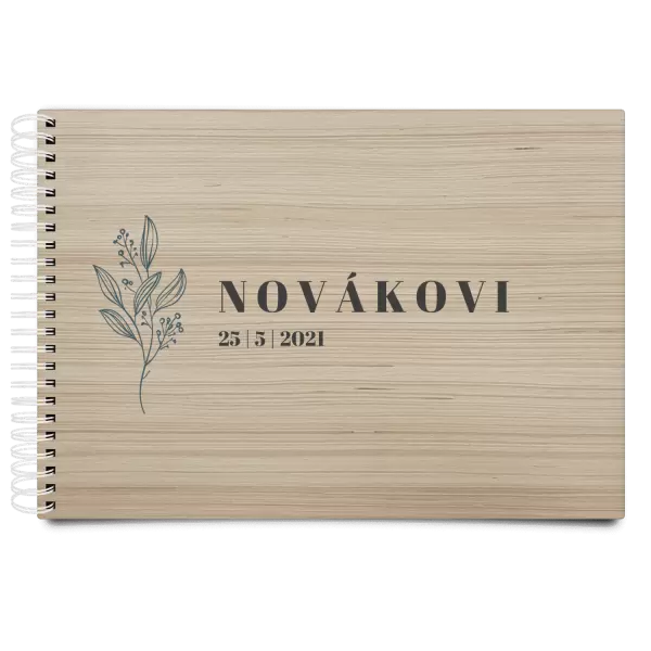 Dřevěné svatební album ULA