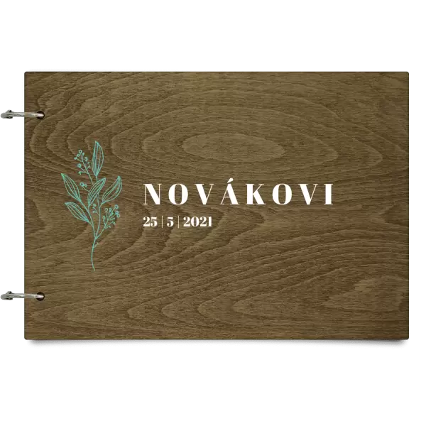 Dřevěné svatební album ULA