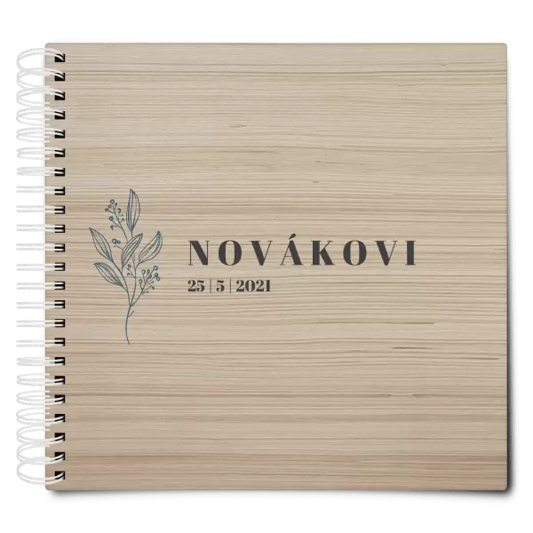 Dřevěné svatební album ULA