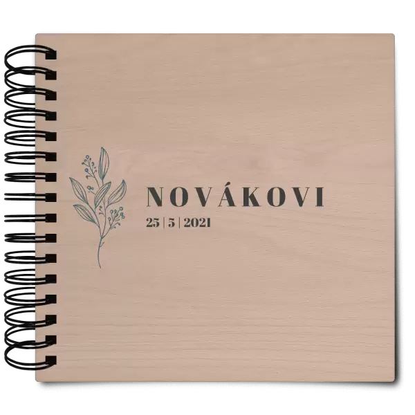 Dřevěné svatební album ULA