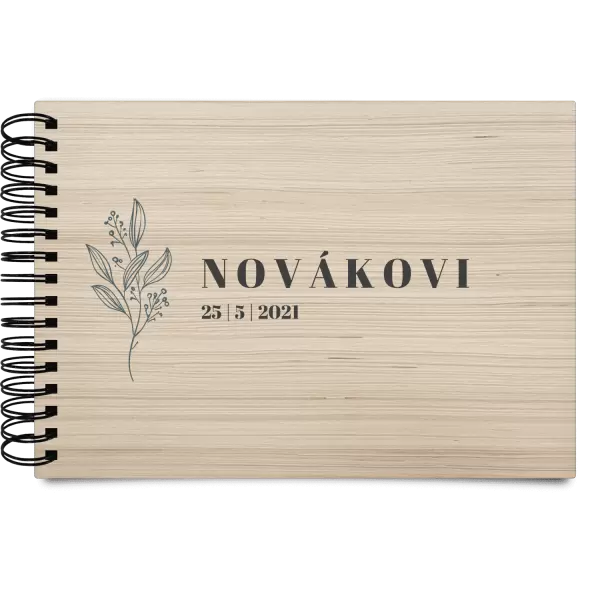 Dřevěné svatební album ULA