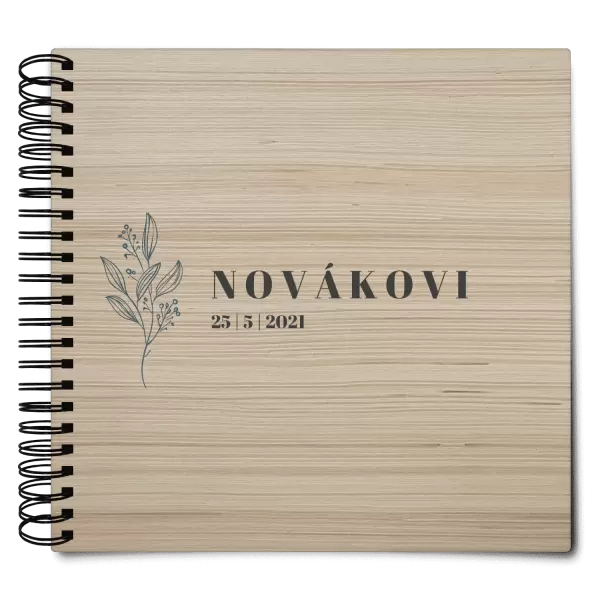 Dřevěné svatební album ULA