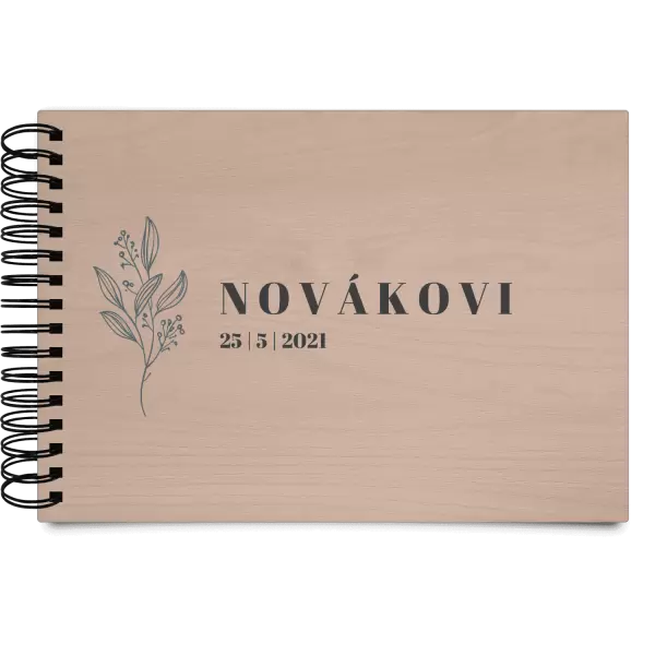 Dřevěné svatební album ULA