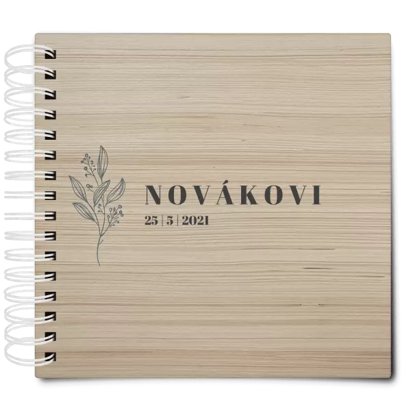 Dřevěné svatební album ULA