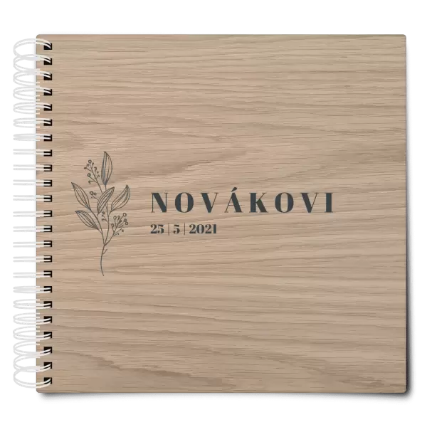 Dřevěné svatební album ULA