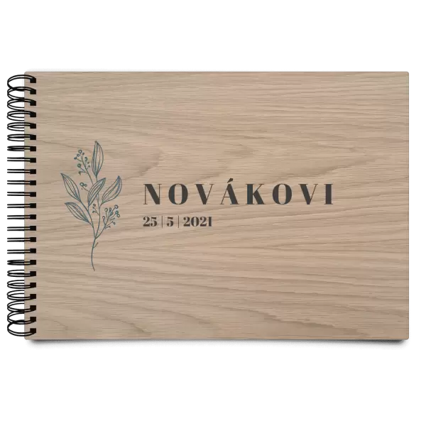 Dřevěné svatební album ULA