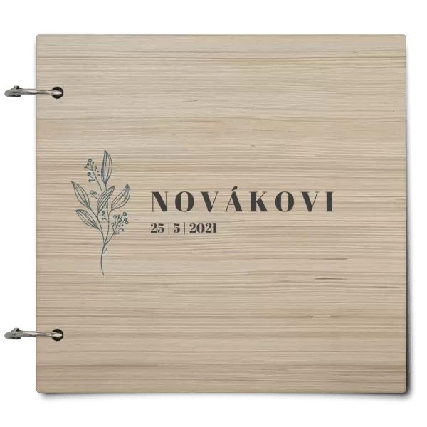 Dřevěné svatební album ULA