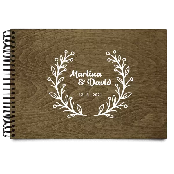 Dřevěné svatební album VANDA