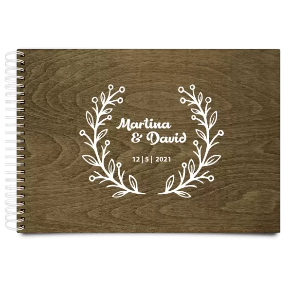 Dřevěné svatební album VANDA