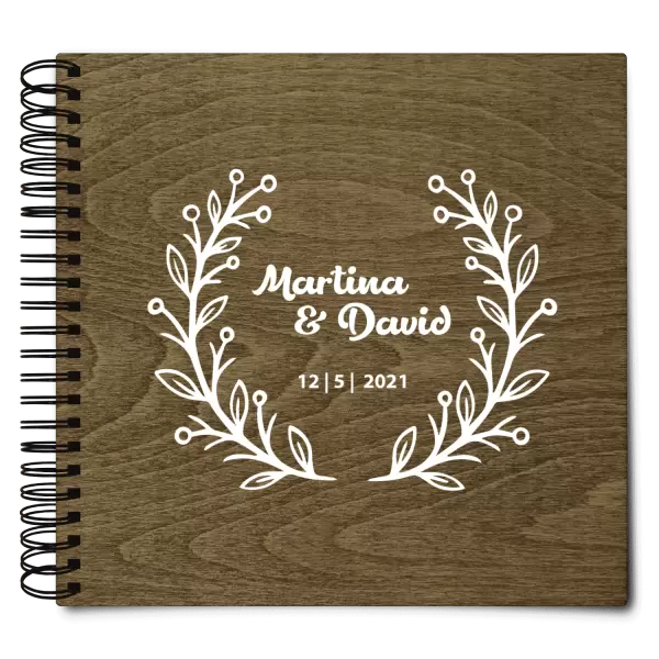 Dřevěné svatební album VANDA