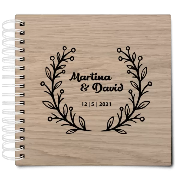 Dřevěné svatební album VANDA