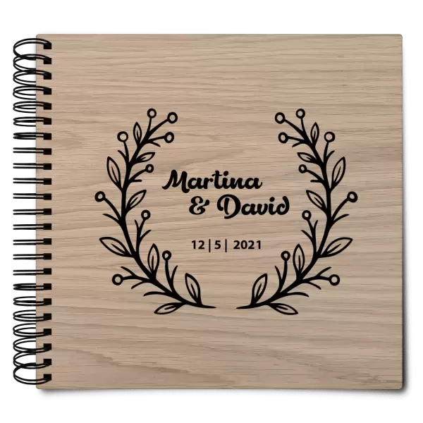 Dřevěné svatební album VANDA
