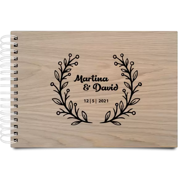 Dřevěné svatební album VANDA