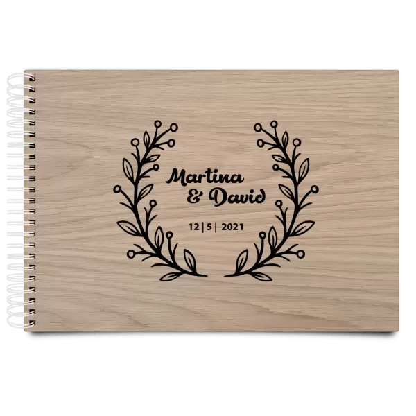 Dřevěné svatební album VANDA