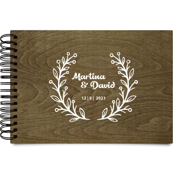 Dřevěné svatební album VANDA