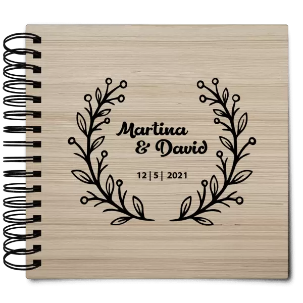 Dřevěné svatební album VANDA