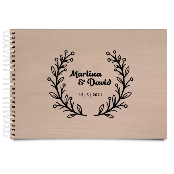Dřevěné svatební album VANDA