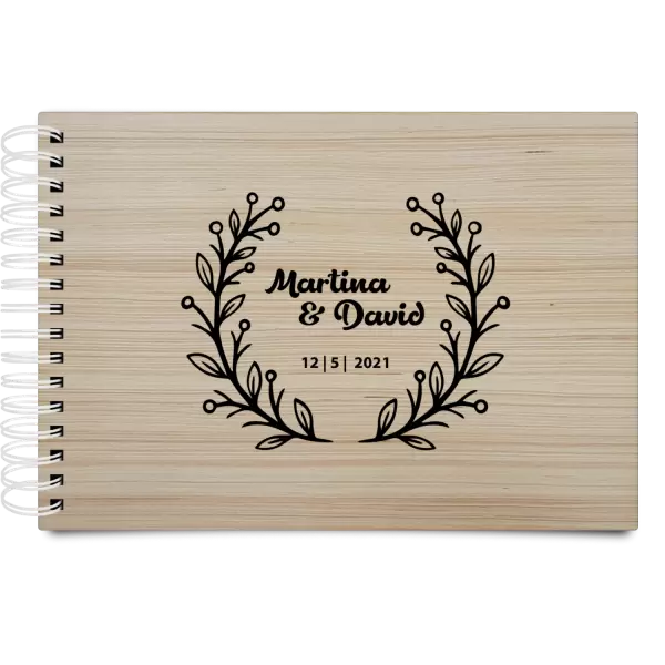 Dřevěné svatební album VANDA