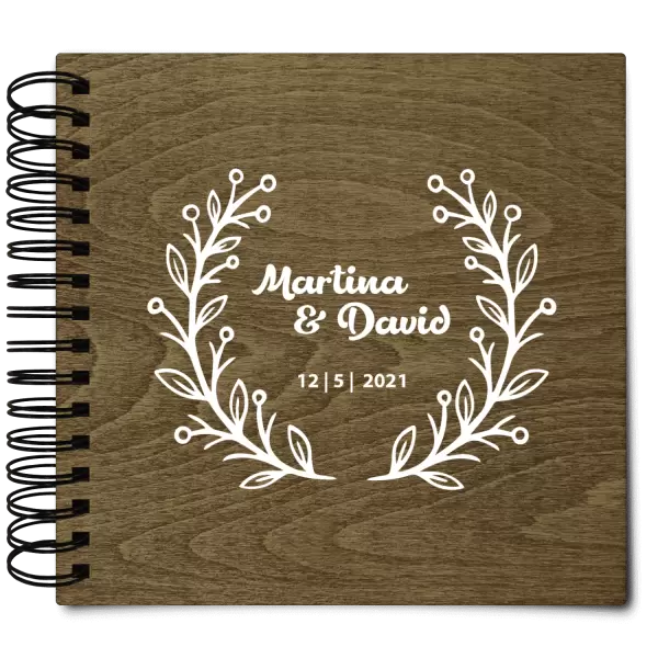 Dřevěné svatební album VANDA