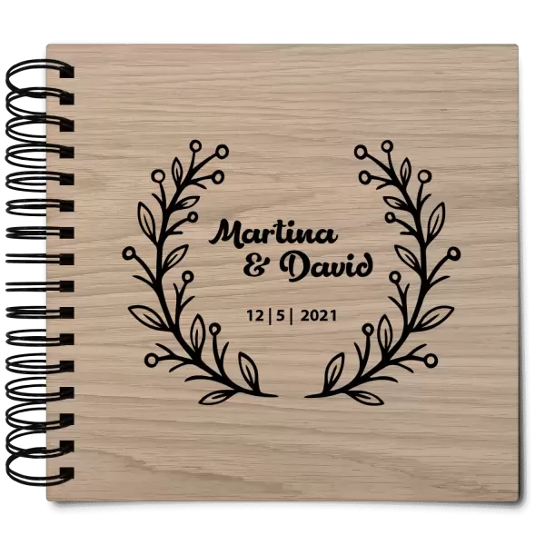 Dřevěné svatební album VANDA