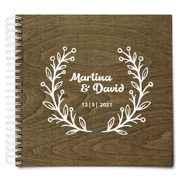 Dřevěné svatební album VANDA