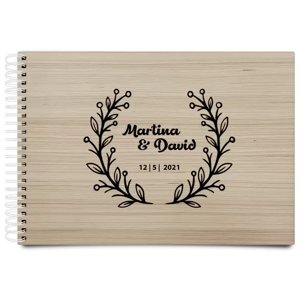 Dřevěné svatební album VANDA